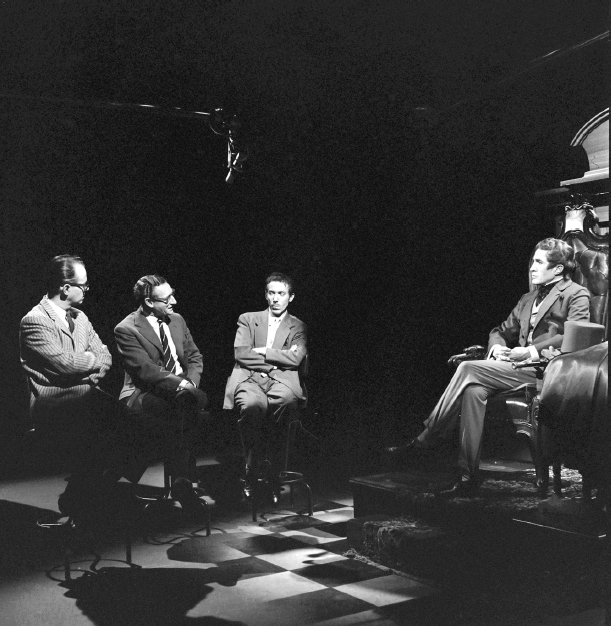 Barry Morse as Lord Durham holding the press conference in Durhams Canada - photo 6