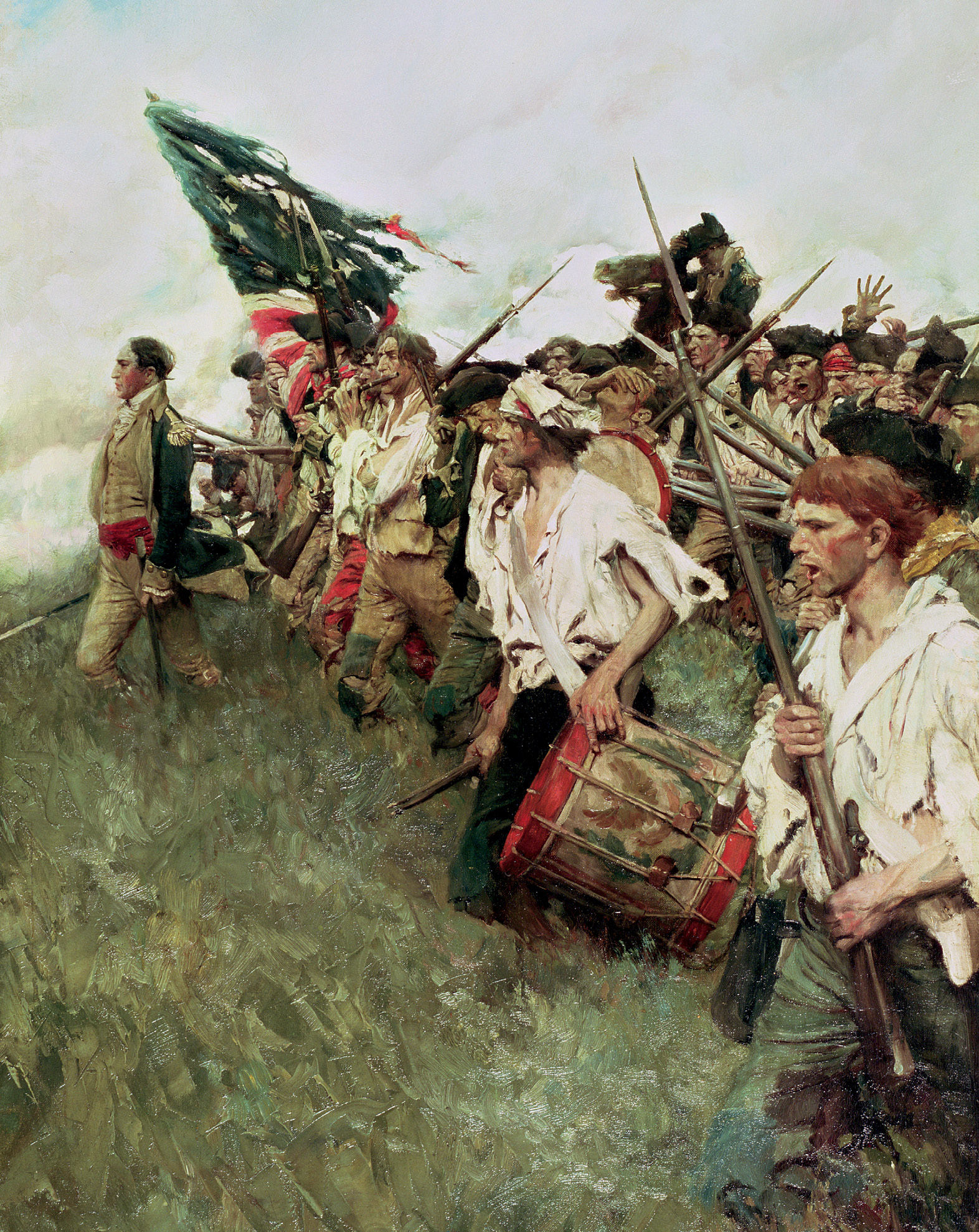 American Revolutionaries on the march in the painting The Nation Makers by - photo 11