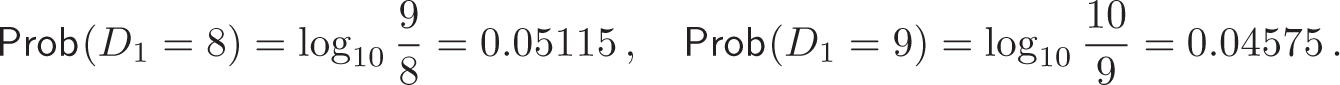 The complete form of Benfords law also specifies the probabilities of - photo 5