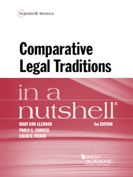 Carozza Paolo G. - Comparative legal traditions in a nutshell