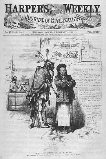 This cover illustration from an 1879 edition of Harpers Weekly illustrates both - photo 1