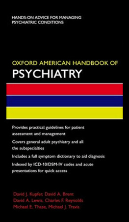 David Kupfer - Oxford American Handbook of Psychiatry