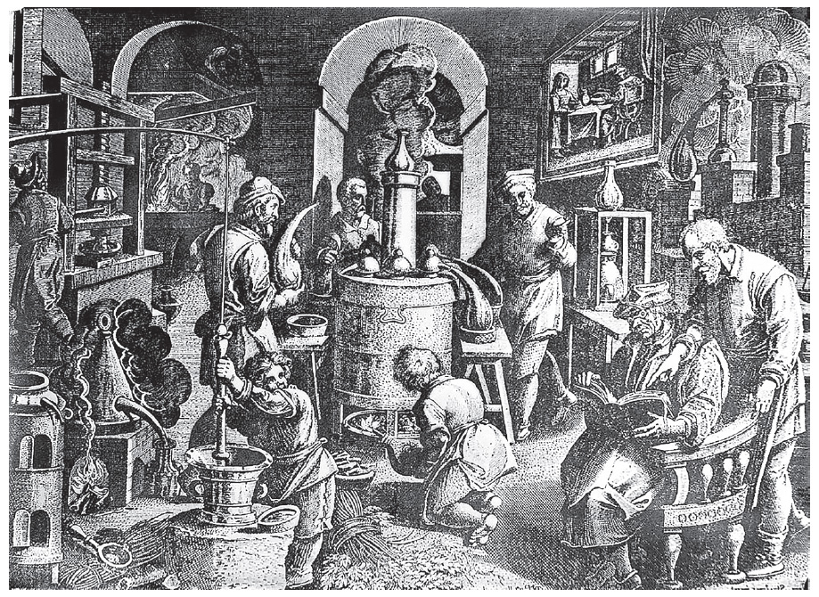 Fig I1 Alchemical laboratory Wellcome Images Although alchemy in its - photo 4