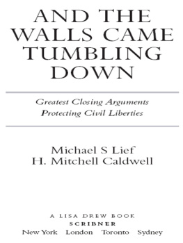 Michael S Lief And the Walls Came Tumbling Down: Greatest Closing Arguments Protecting Civil Libertie