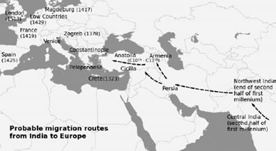 The main routes of Gypsies across Europe For the modern period I have largely - photo 3