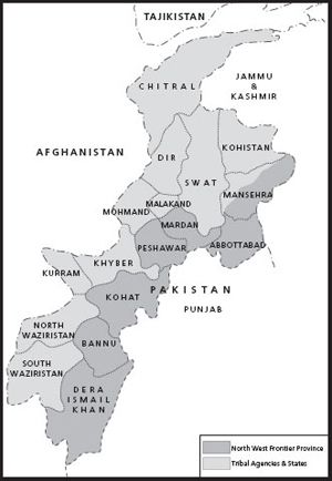 Map 1 The North-West Frontiers settled and tribal territories Map 2 - photo 3