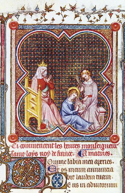 Saint Louis as a child being taught to read under the direction of his mother - photo 3