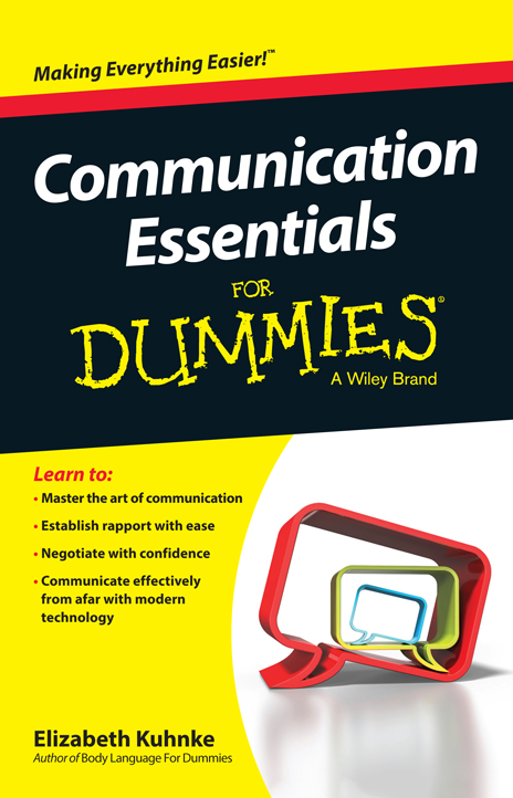 Communication Essentials For Dummies Published by Wiley Publishing Australia - photo 1