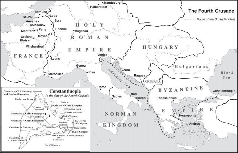 Map 3 The Fourth Crusades Route to Constantinople Map 4 The Damietta - photo 6