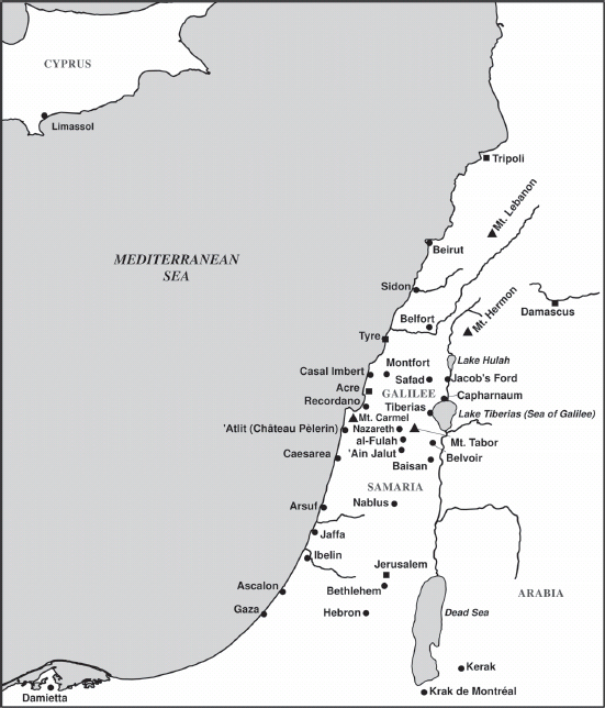 Map 1 The Latin Kingdom of Jerusalem in the Thirteenth Century Map 2 Areas - photo 4