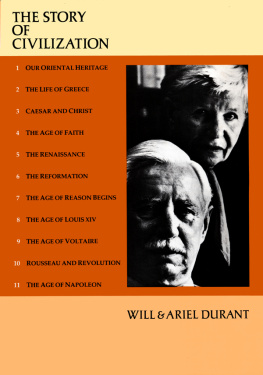 Will Durant The Story of Civilization 9