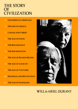 Will Durant The Story of Civilization 10