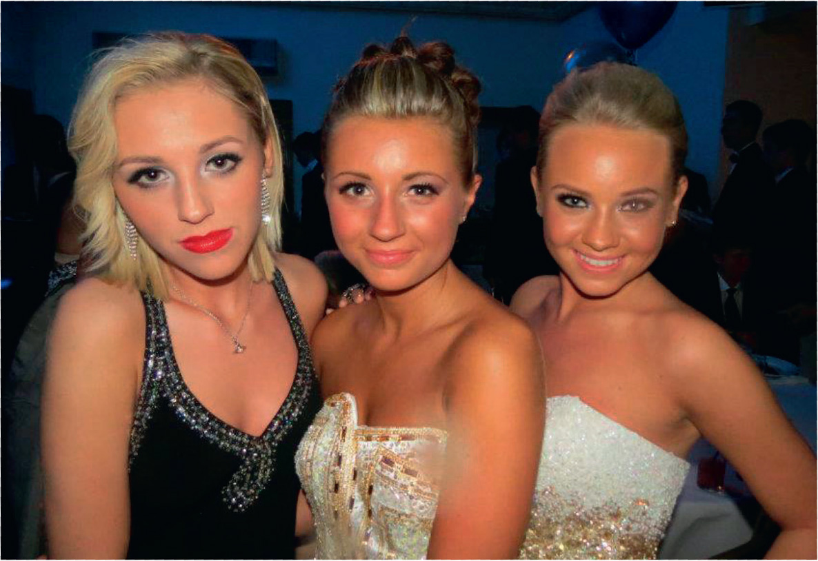 Going all-out Essex for my prom with Saffron left and Daisy rightProud - photo 16