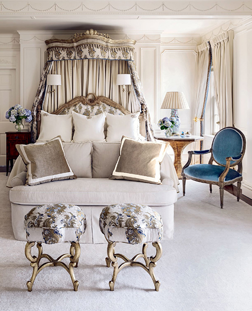 A canopy-topped bed fit for royalty provides stately slumber in this Virginia - photo 13