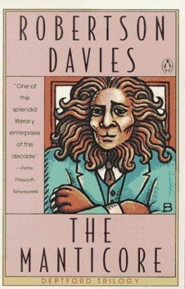 Robertson Davies The Manticore (Deptford Trilogy)