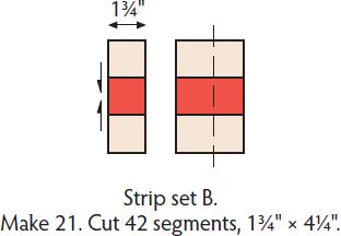 To make block A arrange two A segments and one B segment in three rows as - photo 18