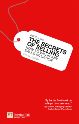 Geoff King The Secrets of Selling