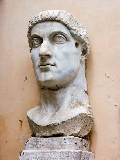 Marble head representing Emperor Constantine the Great Capitoline Museums - photo 10
