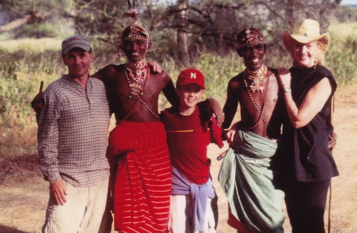 Once a safari guide in Africa Winslow seen here in Kenya in about 2007 poses - photo 10