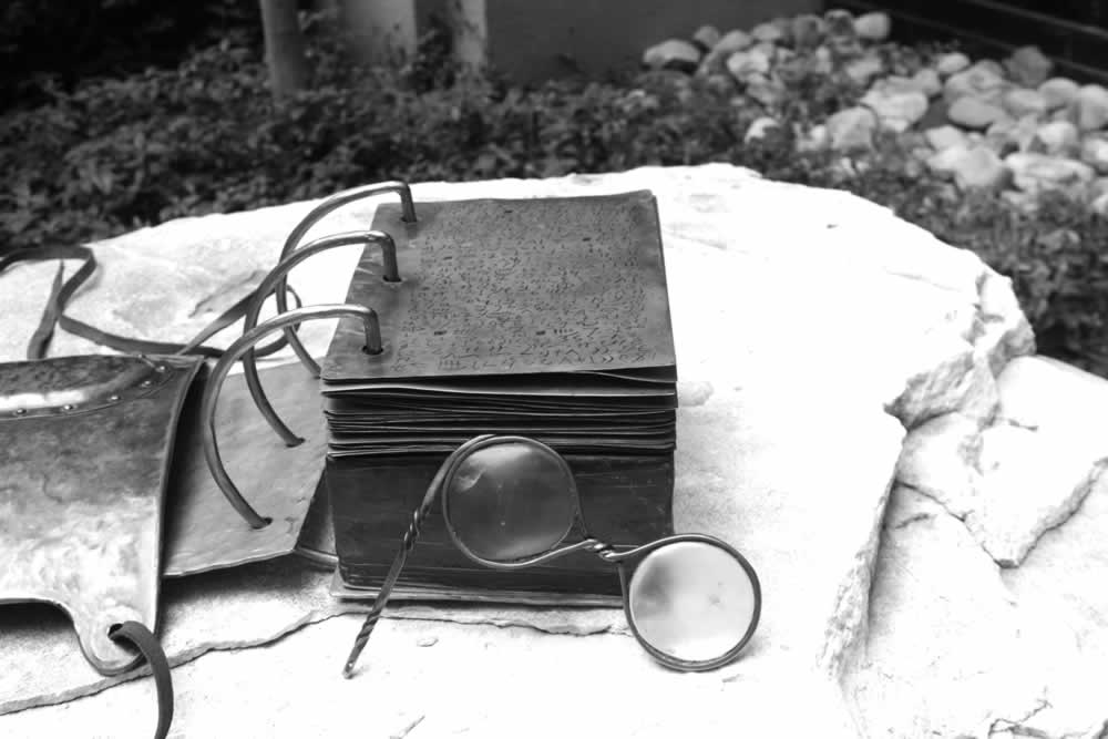 Replicas of the gold plates spectacles and breastplate Photo by Gerrit J - photo 3