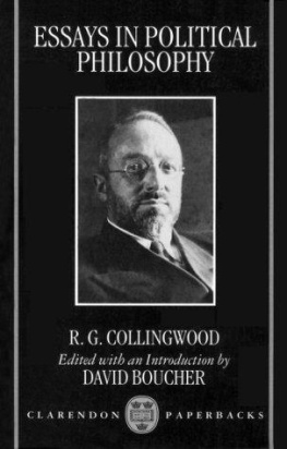 R. G. Collingwood - Essays in Political Philosophy