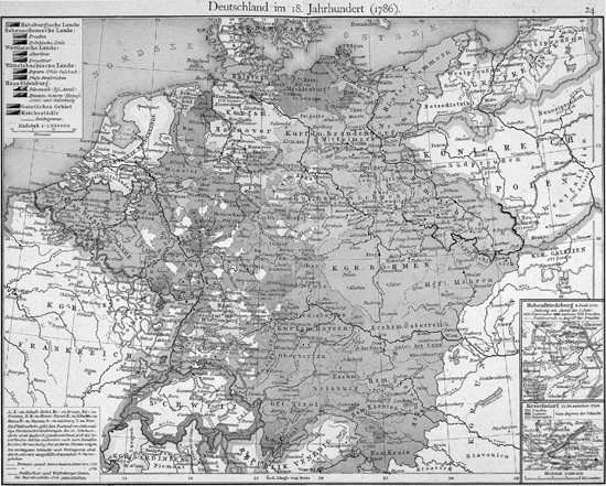 Map 1 Map of Germany showing the political boundaries in 1786 Map 2 - photo 3