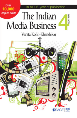 Vanita Kohli-Khandekar - The Indian Media Business