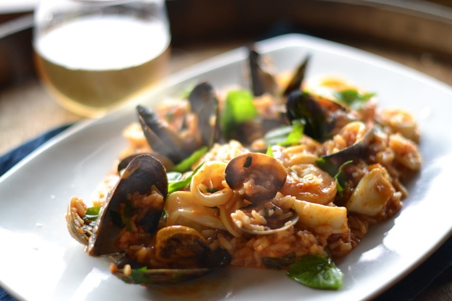 This delectable risotto dish with seafood and curry makes a great main course - photo 7