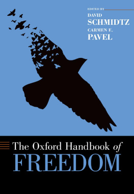 David Schmidtz - The Oxford Handbook of Freedom