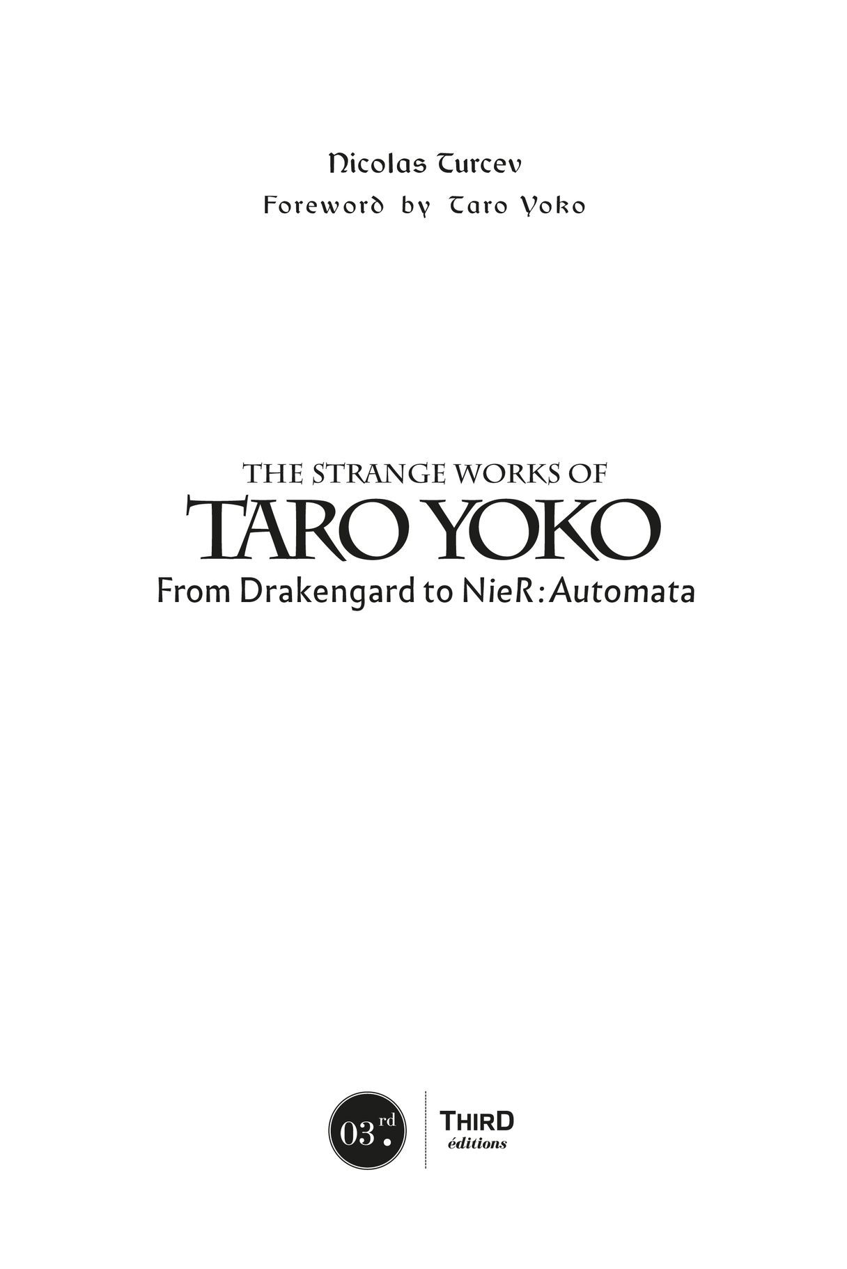 PUBLISHER DISCLAIMER W e chose to use the written form Taro Yoko to put an end - photo 6