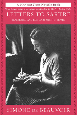 Simone de Beauvoir Letters to Sartre