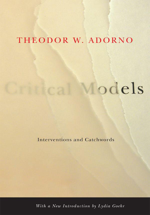 Critical Models Interventions and Catchwords European Perspectives E - photo 1