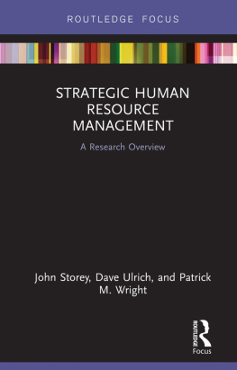 John Storey - Strategic Human Resource Management: A Research Overview