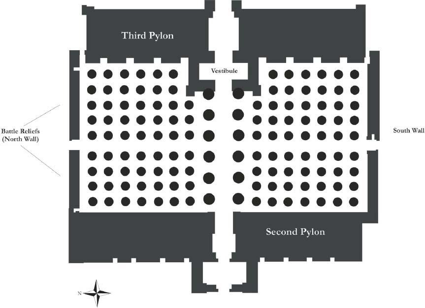 Plan of the Great Hypostyle Hall at the Karnak Temple in Luxor Author - photo 6