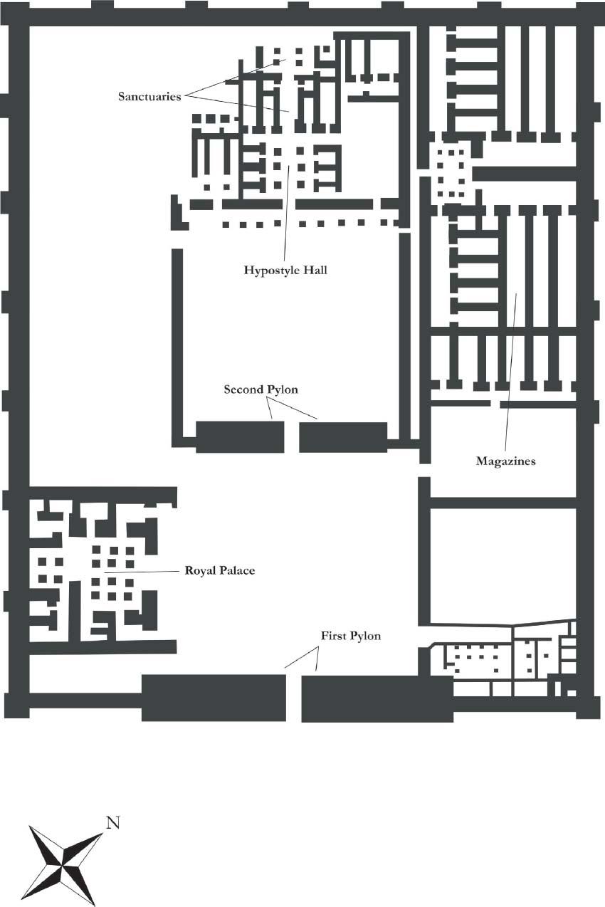 Plan of Setis mortuary temple at Qurna Author Foreword Seti son of - photo 8