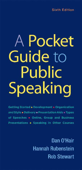 Dan O’Hair - A Pocket Guide to Public Speaking