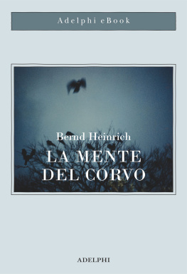 Bernd Heinrich - La mente del corvo. Ricerche e avventure con gli uccelli-lupo.