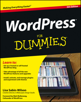 Lisa Sabin - WordPress for dummies 5
