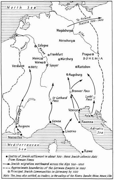 The Jews Settle in Eastern France and Germany 500-1100 The New Christian - photo 8