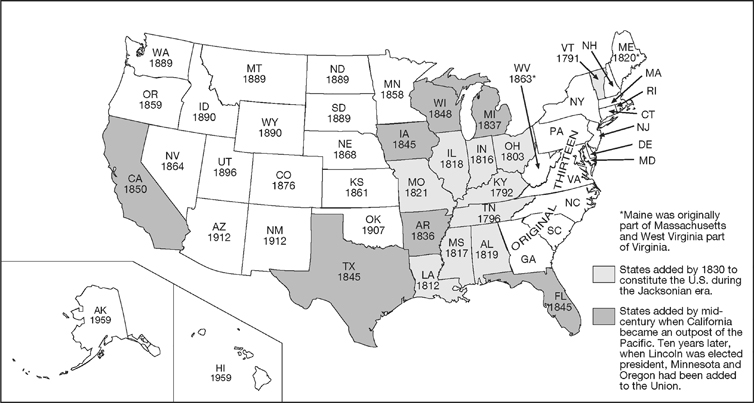 Expansion of the United States with dates when new states became part of the - photo 2