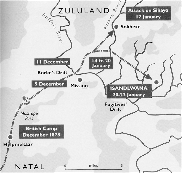 Lord Chelmsfords invasion route from Helpmekaar The Battle of Hlobane - photo 2