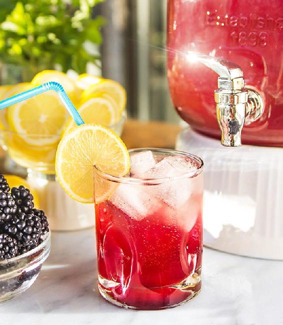 This lemonade is simply made with pomegranate seeds lime juice orange - photo 9