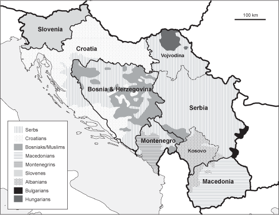 Ethinic make-up of the regions that formed Yugoslavia in 1990 above and 2015 - photo 6