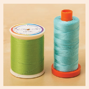 The threads I use the most are So Fine by Superior Threads left and Aurifil - photo 6
