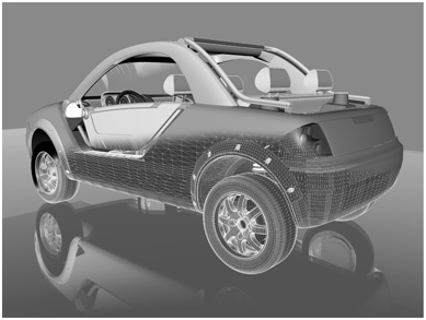 Figure 13 Aletis car model and mesh by TWT GmbH Science Innovation - photo 3