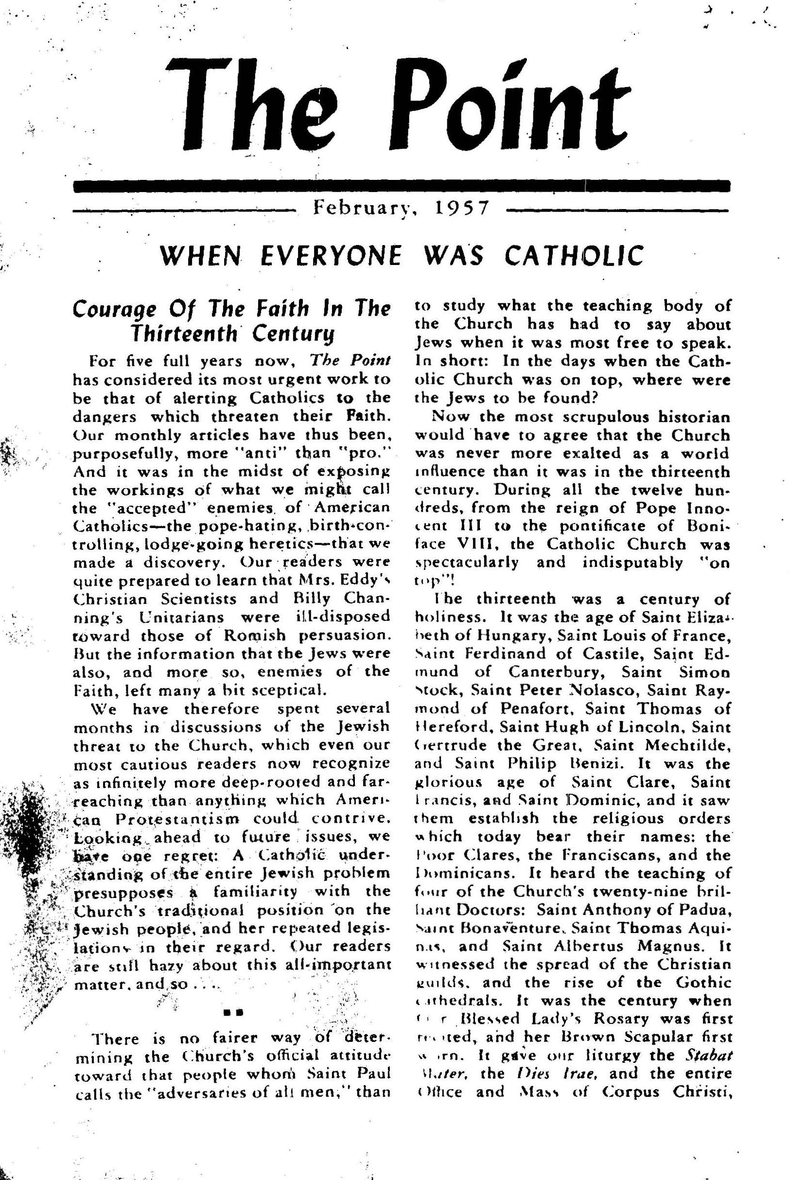 The Point Catholic Monthly 1952-1959 - photo 20