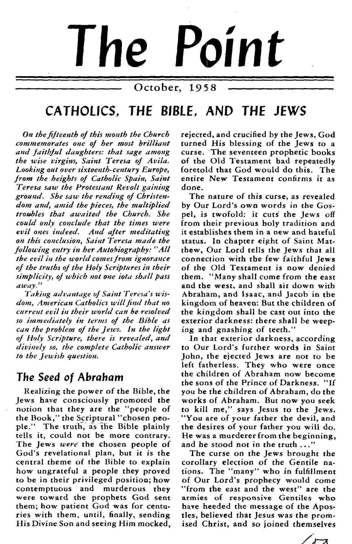 The Point February 1952 POINTERS With this issue The Catholic Observer changes - photo 24