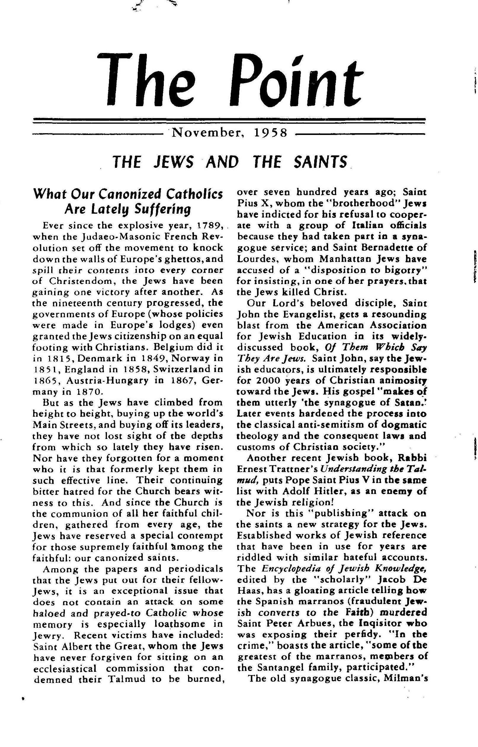 The Point February 1952 POINTERS With this issue The Catholic Observer changes - photo 25