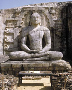 The Buddha kyamuni in meditation posture Gal Vihara Polonnaruwa Sri Lanka - photo 3