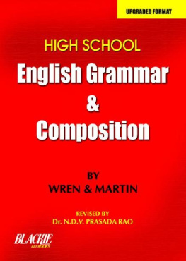 H Martin HIGH SCHOOL ENGLISH GRAMMER and COMPOSITION